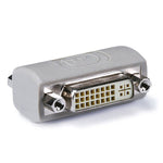 DVI-I Coupler Female to Female Gender Changer Bulkhead Adapter Beige
