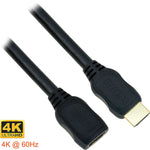 3Ft High Speed HDMI Extension Cable w/Ethernet 28AWG CL3 4K 60Hz