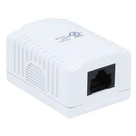 Cat.5e 1-Port Surface Mount Box White - oneprizes.com