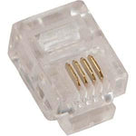 RJ11 (6P4C) Plug for Stranded Flat Wire 100pk - oneprizes.com