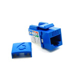 Cat6a Keystone Jack Blue - oneprizes.com