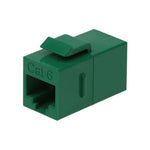 Cat 6 Inline Coupler w/Keystone Latch Green - oneprizes.com