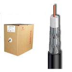 500Ft RG6 CMR CCS Quad Shield Coax Cable Black CMR - oneprizes.com