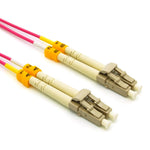 OM4 LC-LC 40/100G 50/125 Erika Violet MultiMode Duplex Fiber Patch Cable - oneprizes.com
