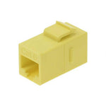 Cat.6 Inline Coupler w/Keystone Latch Yellow - oneprizes.com