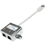 100 Base-T RJ-45 Male to Dual RJ-45 Female Shielded Wiring Splitter - oneprizes.com