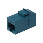 Cat.6 Inline Coupler w/Keystone Latch Blue - oneprizes.com