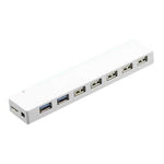 USB 3.0 7-Port Combo Hub (USB 3.0 x 2, USB 2.0 x 5) with Power Adapter - oneprizes.com