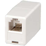 RJ11 Modular Inline Coupler Reverse, White - oneprizes.com