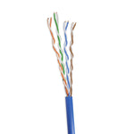 1000Ft Cat5e Solid Ethernet Bulk Cable CMR Blue