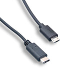 USB 2.0 Type C Male to Micro B Male Cable Black
