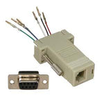 DB9 Female to RJ11/12 (6 wire) Modular Adapter Ivory - oneprizes.com