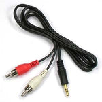12Ft 3.5mm Stereo Plug to 2xRCA-M Cable - oneprizes.com