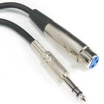 6Ft XLR 3P Female to 1/4" Stereo Microphone Cable - oneprizes.com