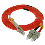 OM2 LC-SC Duplex Multimode 50/125 Fiber Optic Cable - oneprizes.com