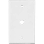 Blank Wall Plate for F Coupler White - oneprizes.com