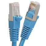 1Ft Cat6 Shielded (SSTP) Ethernet Network Cable Booted Blue - oneprizes.com