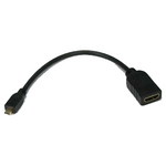 8" High Speed HDMI Cable Female to Micro HDMI Cable Male - oneprizes.com
