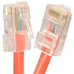 50Ft Cat6 Unshielded Ethernet Network Cable Non Booted Orange - oneprizes.com