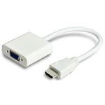 HDMI to VGA Female Adapter with Audio White - oneprizes.com