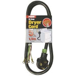 5Ft 10/4 30 Amp Black 4-Wire Dryer Cord - oneprizes.com