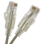 Slim Cat6 Ethernet Patch Cable Booted Gray 30AWG - oneprizes.com