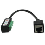 CAT5E/CAT6 RJ45 Female Socket to 8-Pin Terminal Block 6 Inch Pigtail - oneprizes.com
