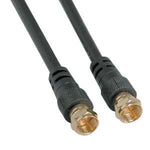 3Ft F-Type Screw-on RG6 Cable Black Gold Plated - oneprizes.com