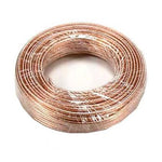 100Ft 18AWG/2 Polarized Speaker Wire Coil CCA Clear Jacket - oneprizes.com