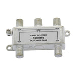 4Way 2.5GHz Satellite Splitter DC Power Pass - oneprizes.com