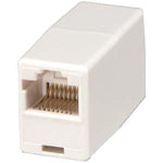 RJ45 Modular Inline Coupler Straight, White - oneprizes.com