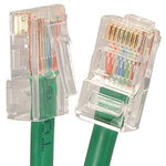 2Ft Cat5E Unshielded Ethernet Network Cable Non Booted Green - oneprizes.com