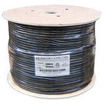 1000Ft Cat.6 UTP Direct Burial Outdoor Cable Black - oneprizes.com