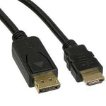 3Ft Display Port Male to HDMI Male Cable - oneprizes.com