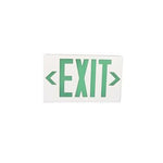 Plastic LED Exit Sign with Backup Battery Green - oneprizes.com