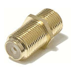 F-Type Dual Female Inline Coupler Gold Plated - oneprizes.com