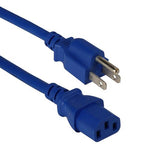3Ft 18 AWG Universal Power Cord Cable Blue - oneprizes.com