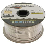 250Ft 14AWG/2C In-wall Speaker Wire, OFC CL2 UL OD-7mm White Jacket - oneprizes.com