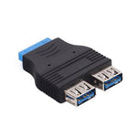 2-Port USB 3.0 Header Adapter 20-Pin - oneprizes.com