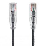 Slim Cat6 Ethernet Patch Cable Booted Black 28AWG - oneprizes.com