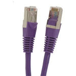 5Ft Cat6 Shielded (SSTP) Ethernet Network Cable Booted Purple - oneprizes.com