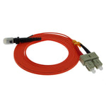 OM1 MTRJ-SC Duplex Multimode 62.5/125 Fiber Optic Cable - oneprizes.com