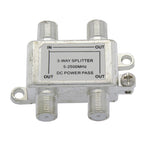 3Way 2.5GHz Satellite Splitter DC Power Pass - oneprizes.com