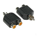 RCA Plug to 2 x RCA Jack Adapter - oneprizes.com