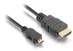 2Ft High Speed HDMI to Micro HDMI Cable (D-Type) M/M - oneprizes.com