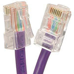 4Ft Cat5E Unshielded Ethernet Network Cable Non Booted Purple - oneprizes.com