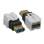 USB 3.0 Type A to A F/ F Keystone Jack - oneprizes.com