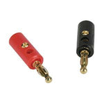 Banana Plug Gold Plated Plastic Red - oneprizes.com