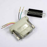 DB25 Male to RJ11 (4 wire) Modular Adapter, Ivory - oneprizes.com