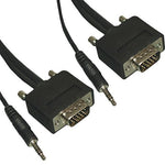 3Ft Slim SVGA Monitor Cable With Audio - oneprizes.com